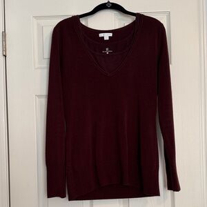 New York & Company Burgundy Sweater w matching tank